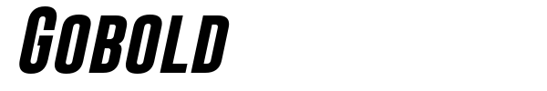 Gobold font preview